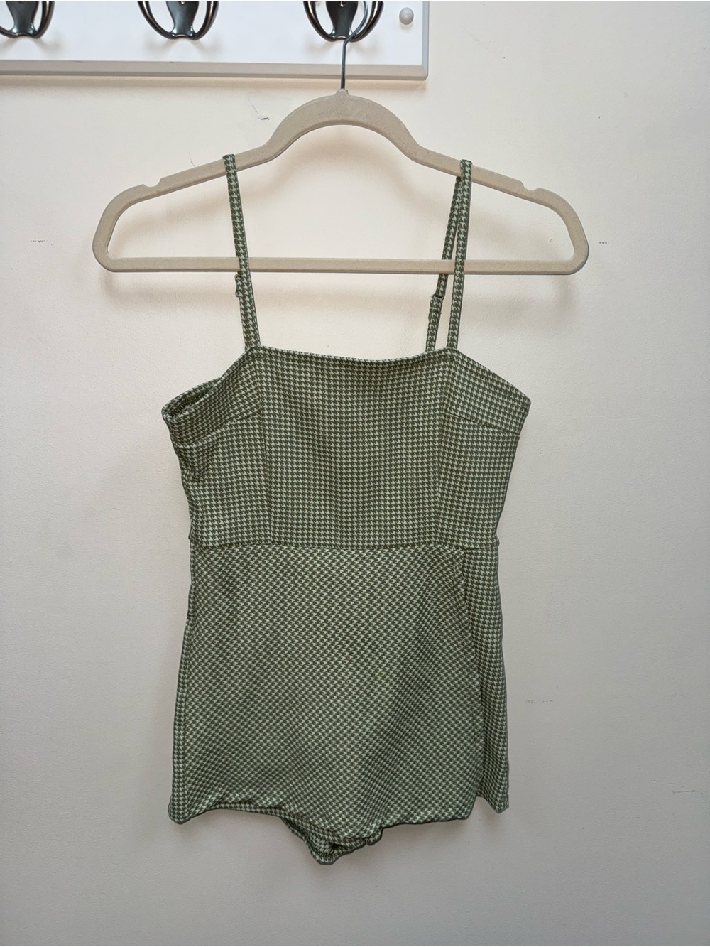 Forever 21 Sage Green Gingham Cami Top